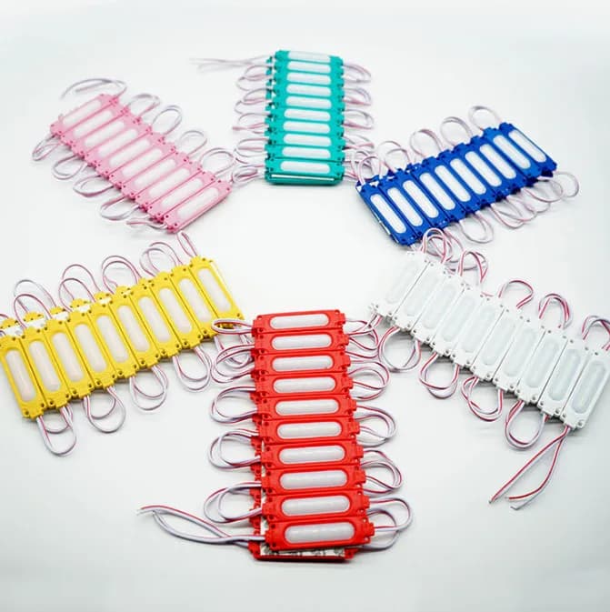 COB LED Module String 2W Waterproof DC12V 76*20 for Outdoor Advertising Luminous Signs Lightbox DIY LED Module Strip 20Pcs/Lot