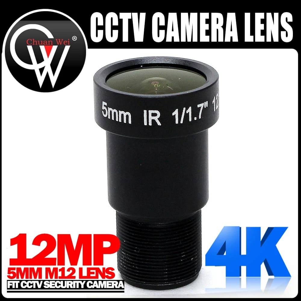 5mm IR 12MP Lens IR 1/1.7" CCTV MTV Board IR Lens for Security Video CCTV IP HD WIFI Camera Free Shipping