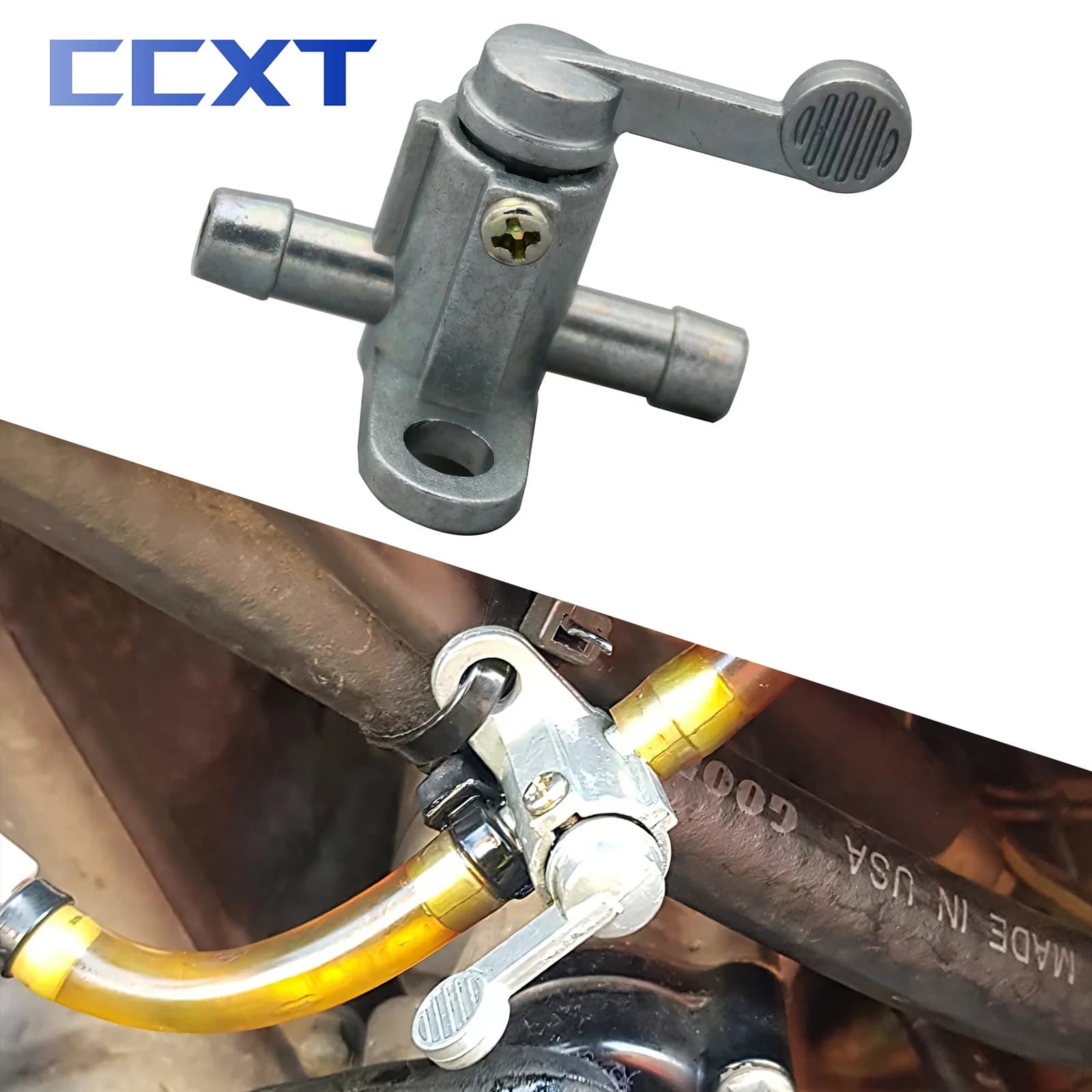 Motorcycle ATV 8mm 5/16'' Fuel Tap Gas Petrol Valve Fuel Tank Switch For Honda Kawasaki KTM Suzuki Yamaha Motocross Universal