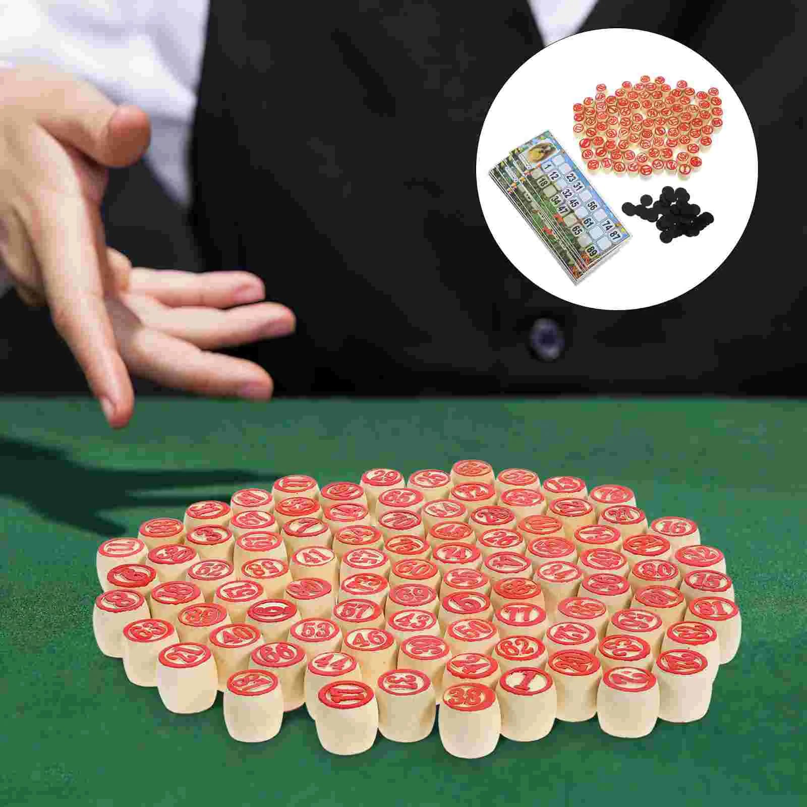 Loto Games Party Board Games Vintage Bingo Game Family Strategy Board Game Wooden Funny Russian Game Toy Birthday Party supplies