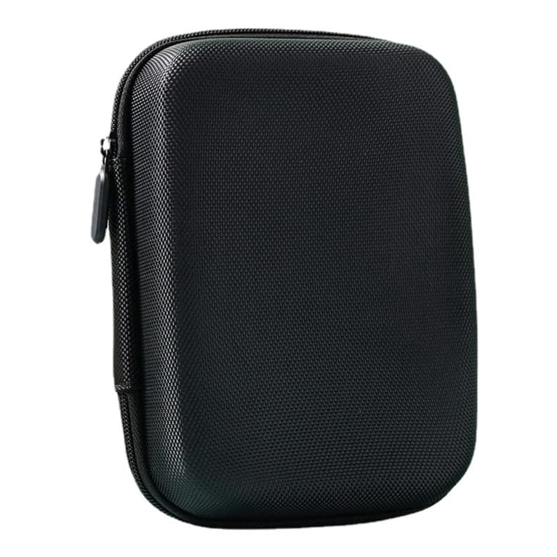 Shockproof Earbud Case Hard EVA Square Heaphone Bag with Inner Mesh Pocket Cable Bag Universal Protective Storage Bag