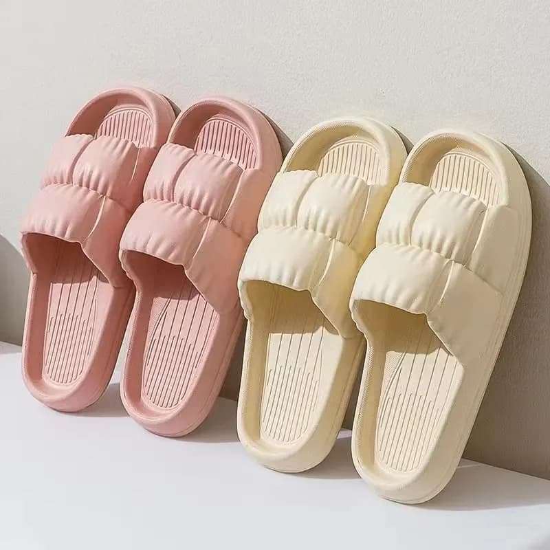 Flower indoor home slippers summer simple anti slip men's and women's lightweight EVA spring cool slippers soft bottom bathroom