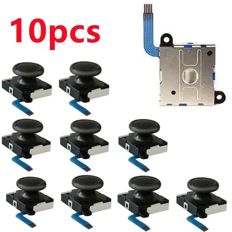 10pcs/set Replacement Analog Joystick ThumbStick Button Module For Nintendo Switch Joy-on Controller Left/Right Analog Joystick