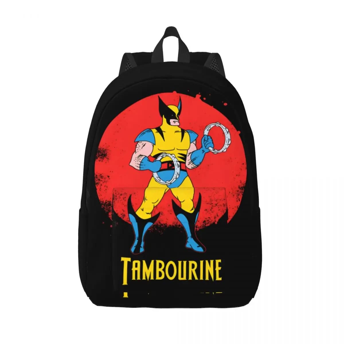 Dual-Use Tambourine Knapsack Picnic Large Capacity Deadpool And Wolverine Female Rucksack Birthday