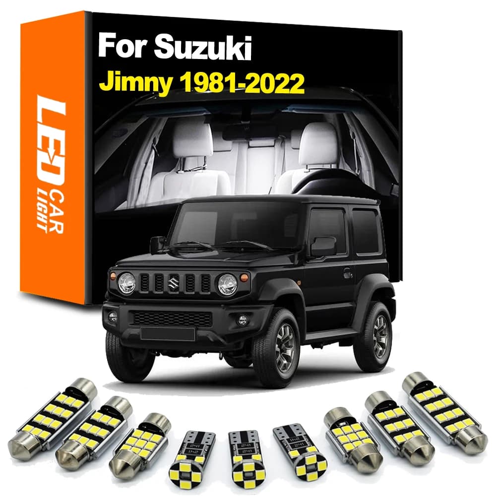 Zoomsee Interior LED Light Kit For Suzuki Jimny 1981-2017 2018 2019 2020 2021 2022 Canbus Car Indoor Blub Dome Reading Trunk