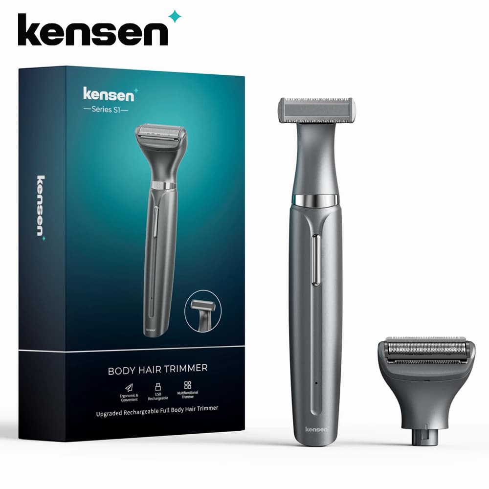 KENSEN S1 Electric Hair Trimmer Body Shaver for Men 2 in 1 Professional Shaver Razor Nose Hair Beard Trimmer Shave Razor MEG-578