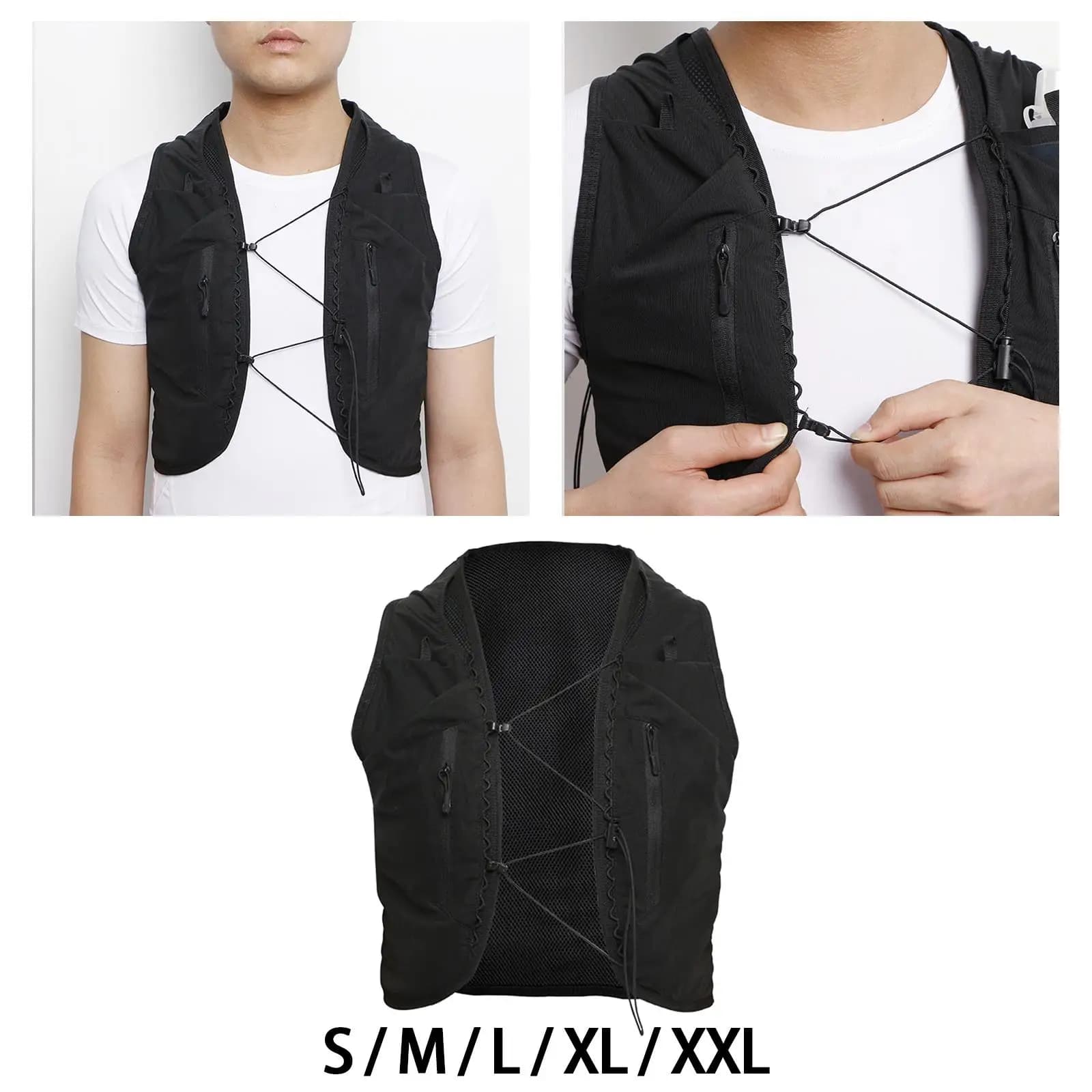 Hydration Vest Sports Bag Running Gear with Multiple Pockets for Men Women