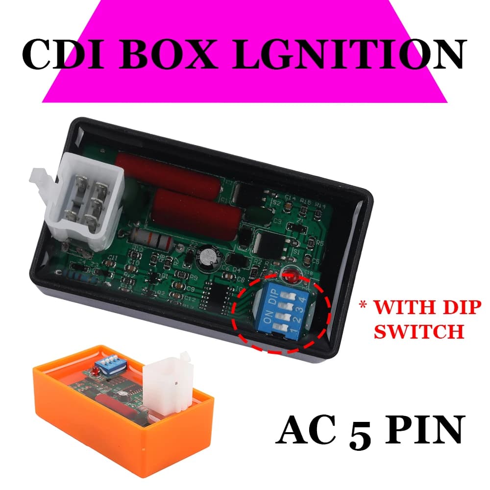 For POP100 Programmable CDI For Motorcycle Lgnition 5 Pin AC CDI Box For WAVE100 Racing YX140 Competitive Racing YX160 AT110 C90