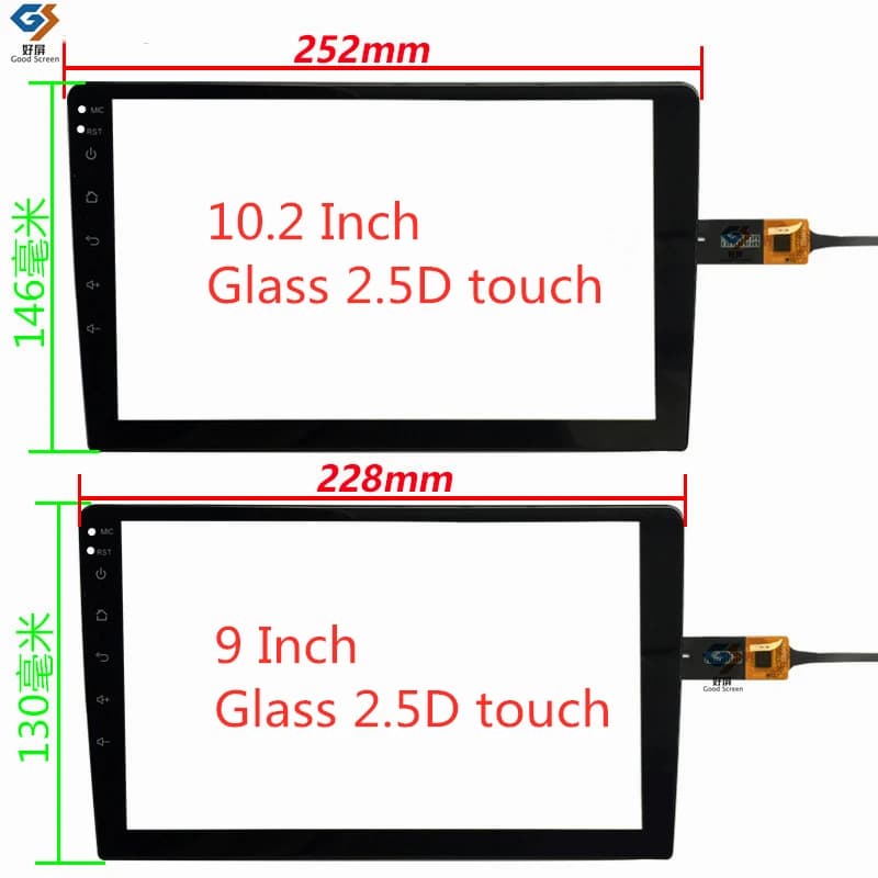 10.2 inch New Glass For TEYES CC2L CC2 Plus GPS Car radio multimedia video player navigation DVD capacitive touch screen digitiz