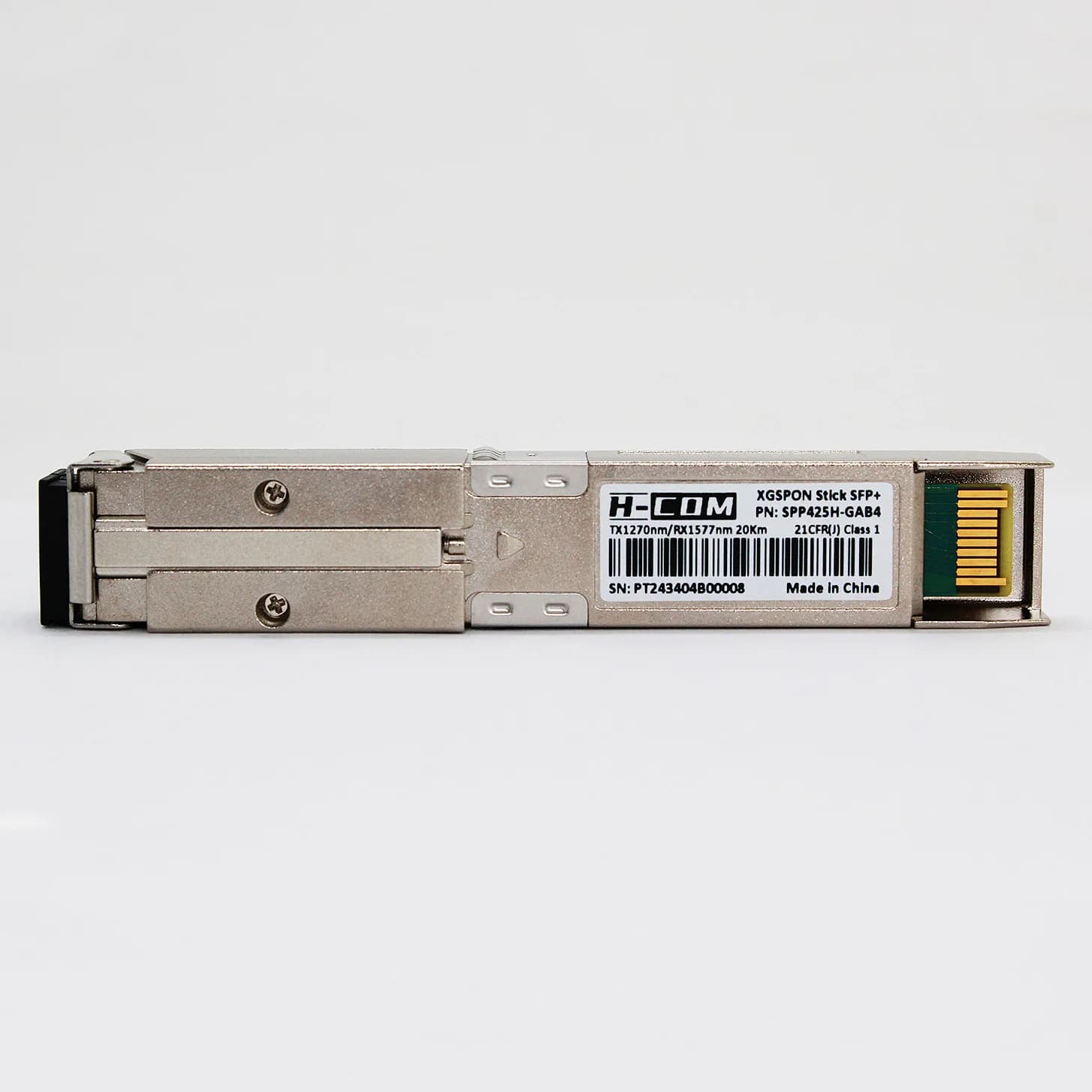XGS-PON ONU SFP+ Stick with 8311 Web IP SN Management 10Gb/s SC/APC 1270/1577nm -40 to 85°C Industrial Grade SMF XGSPON ONT