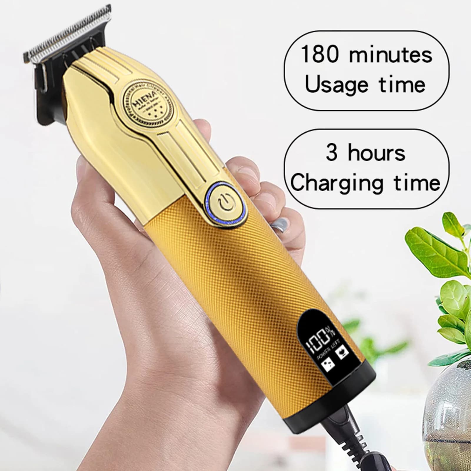 HIENA Hair Clippers professional barber machines Electric Hair Trimmer Precision Steel Blade Hair cutting machine appliance
