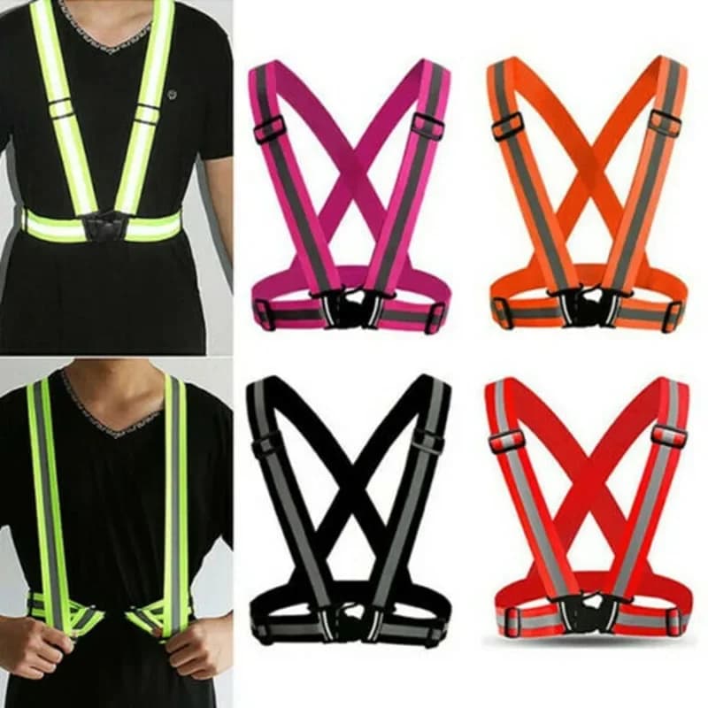 Car Reflective Clothing for Safety Traffic Safety Vest Yellow Visibility High Visibility Outdoor For Running Cycling Sports Vest
