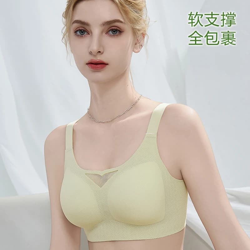 Daily Comfort Wireless Soft-supportive Bra Wirefree Seamless Plus Size Sports Bra Push Up Comfortable Underwear Padded Brassiere