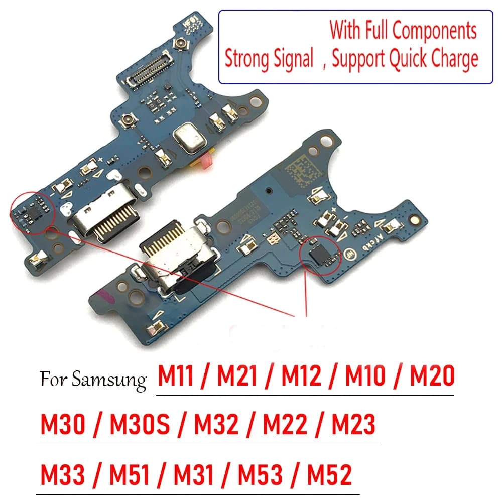 NEW USB Charging Port Charger Plug Connector With Microphone Board Flex Cable For Samsung M11 M21 M12 M10 M20 M30 M32 M22 M30S