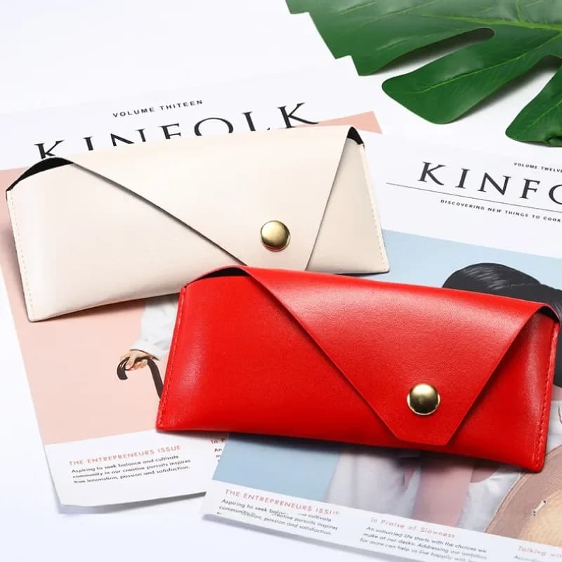 Fashion Leather Soft Sunglasses Case for Men Luxury Designer Glasses Box Bag Hard Protector Eyeglasses Accessories