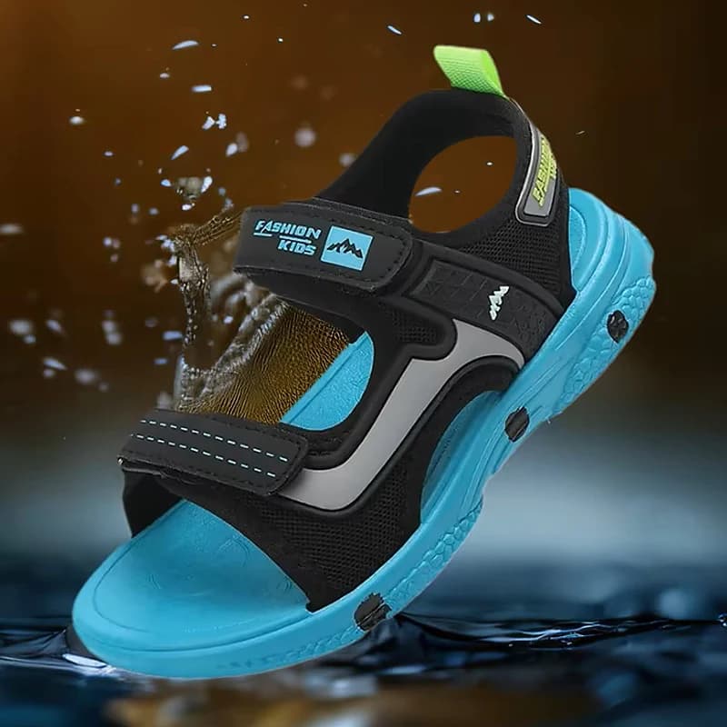 Summer Children's Boys Leather Sandals Shoes Kids Flat Child Beach Shoes Sports Soft Non-slip Casual Toddler Sandalies For Girls