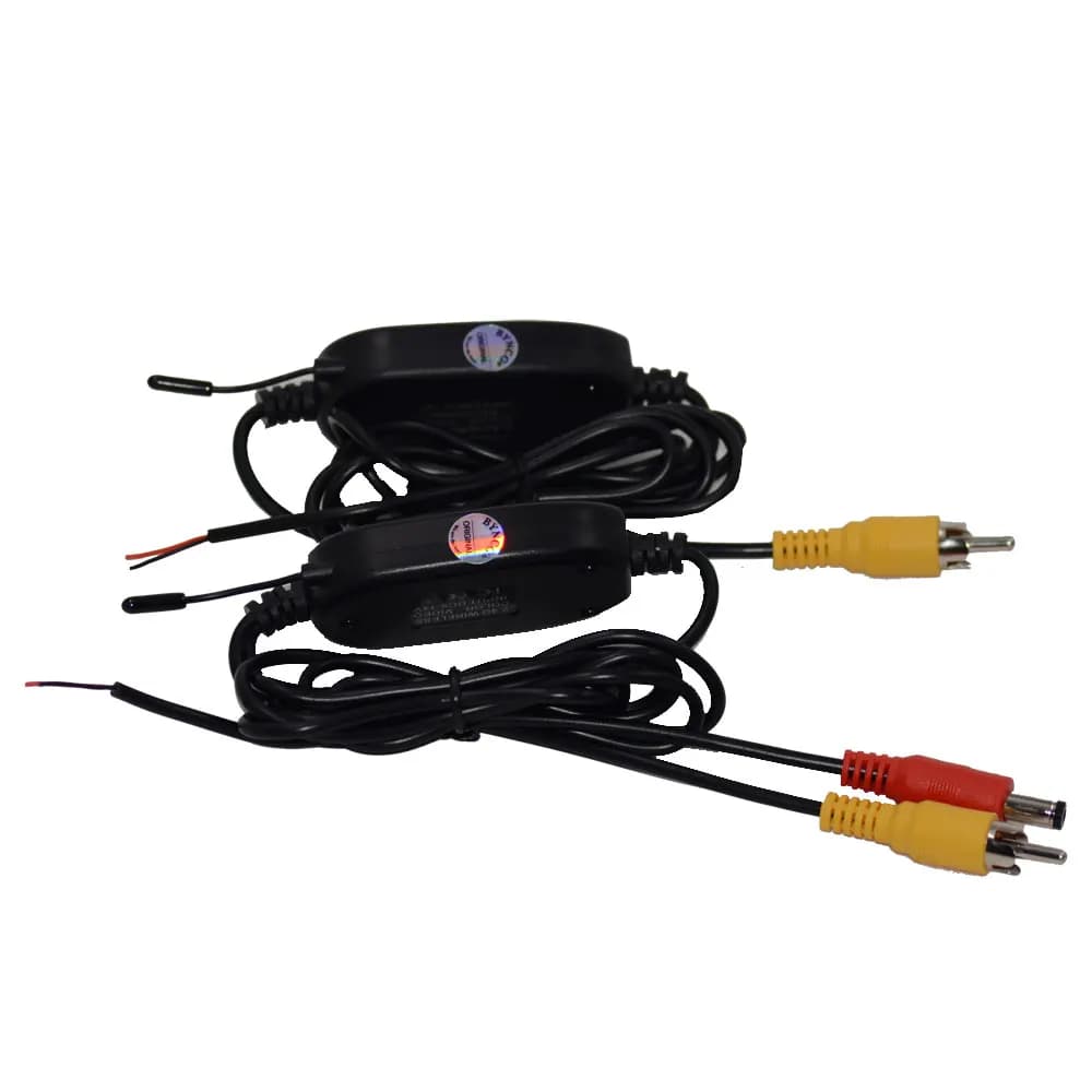 2.4 Ghz Wireless Rear View Camera RCA Video Transmitter & Receiver Kit for Car Rearview Monitor FM