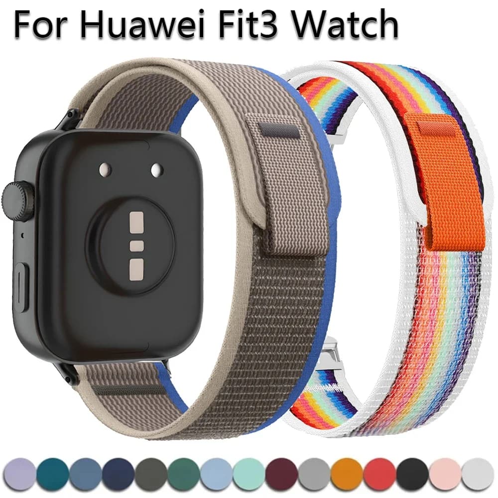 Nylon Trail Loop Band For Huawei Watch Fit 3 Strap Bracelet Sport Watchband For Huawei Watch Fit 3 2 Smartwatch Elastic Correas