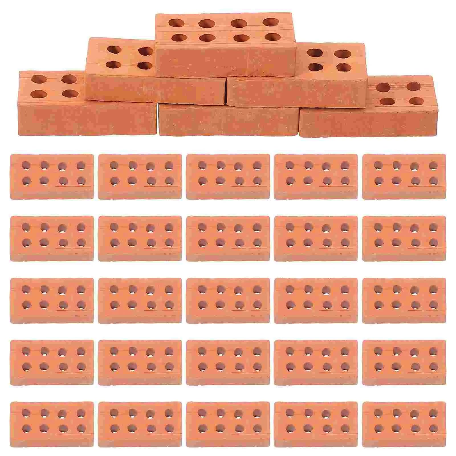 50 Pcs Mini Bricks For Kids Diy Simulation Sand Table Models Building Blocks Miniature Brick Sets Diy Sand Table Brick Models
