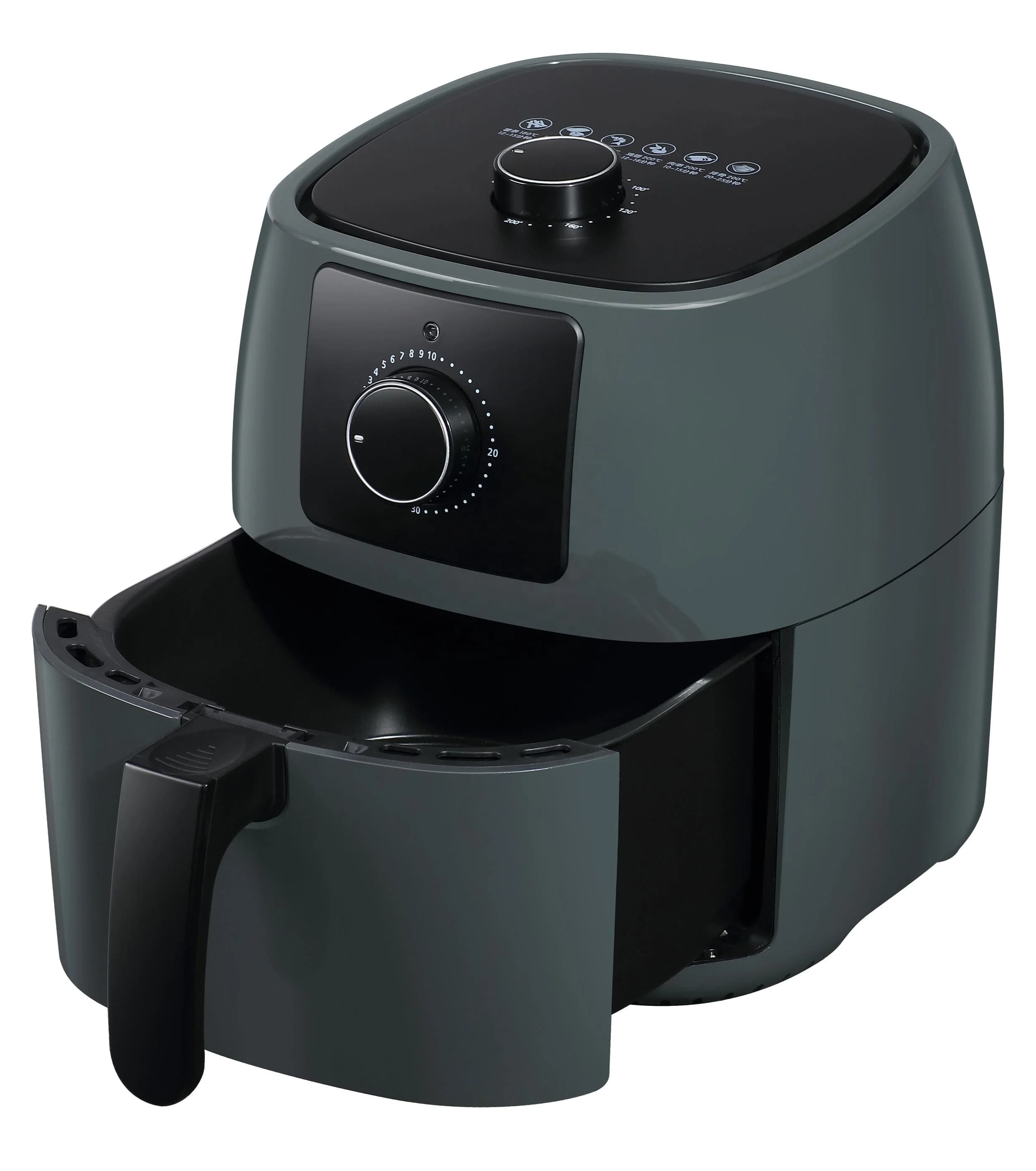 Manufactory Direct Stainless Steel Digital Display Control Oil Free Air fryer With Manual Control