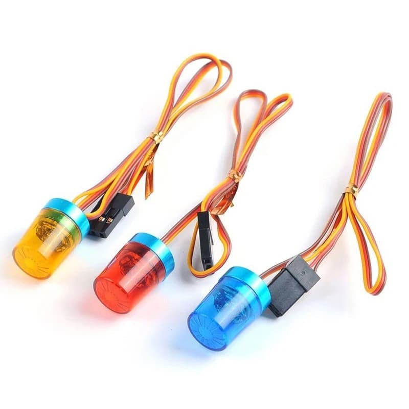 Multi-function LED Lamp Strobing-blasting/Flashing/Rotating Light for 1/10 RC Model Car 1:14 Tamiya Tractor Engineering Truck