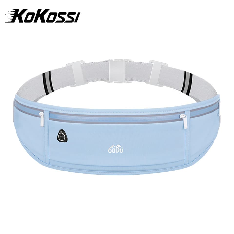 KoKossi 1Pcs Sports Waist Bag Running Phone Bag Men Women Outdoor Equipment Waterproof Invisible Mini Waist Belt Bag Fitness Bag