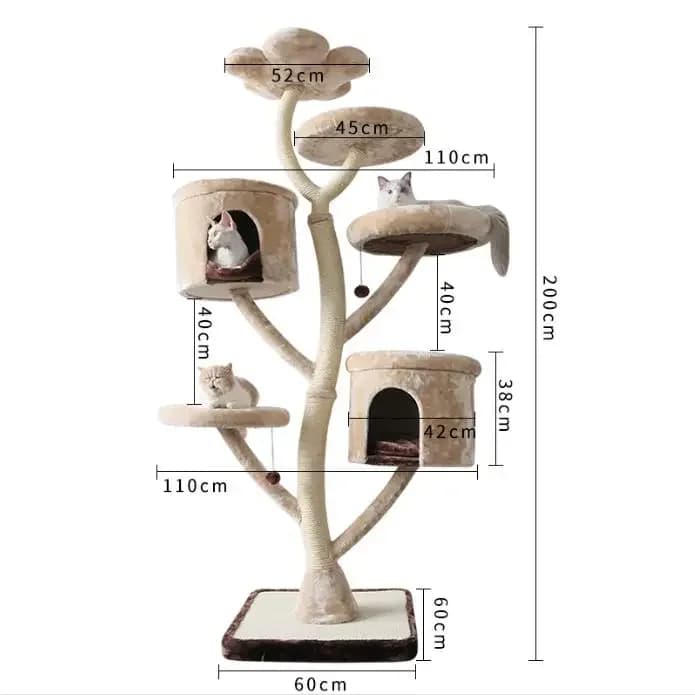 Hot Selling Natural Paradise Cat Tree Pet Houses Furniture With Factory Prices