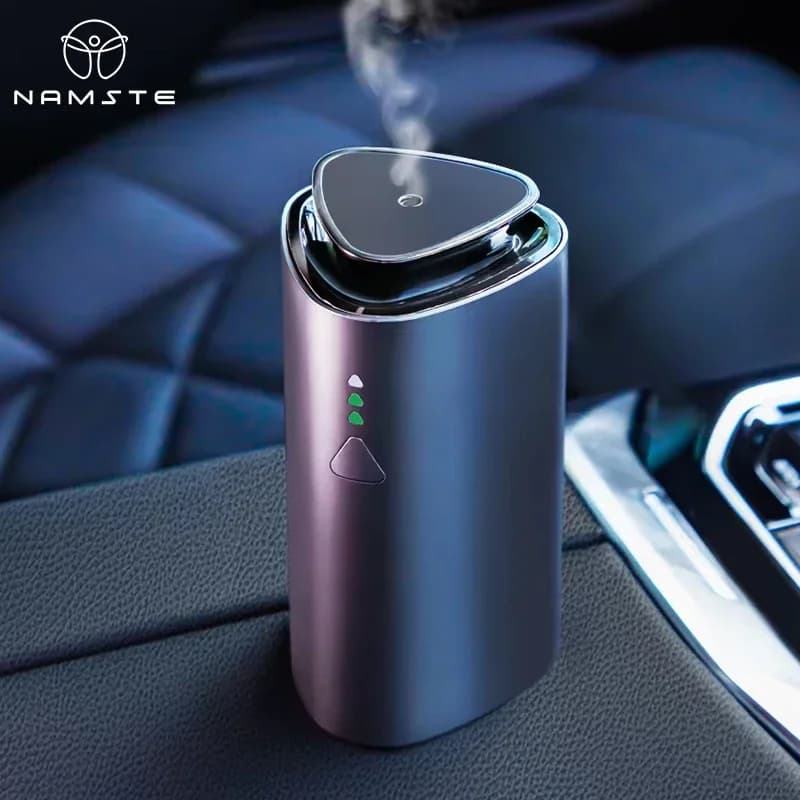 NAMSTE Car Diffuser Humidifier Auto Air Purifier Aromo Air Freshener USB Charging For Car Aroma Aromatherapy Diffuser 1200mAh