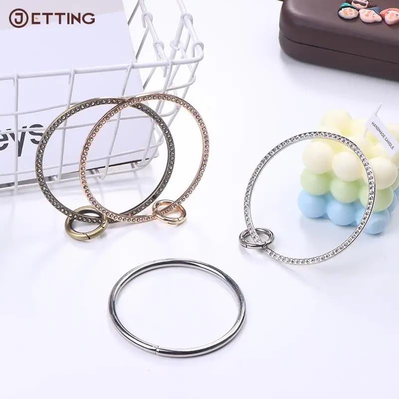 Round Metal Handbag Handle Frame For Bag Handles Replacement Purse DIY Making Purse Hardware Accessories