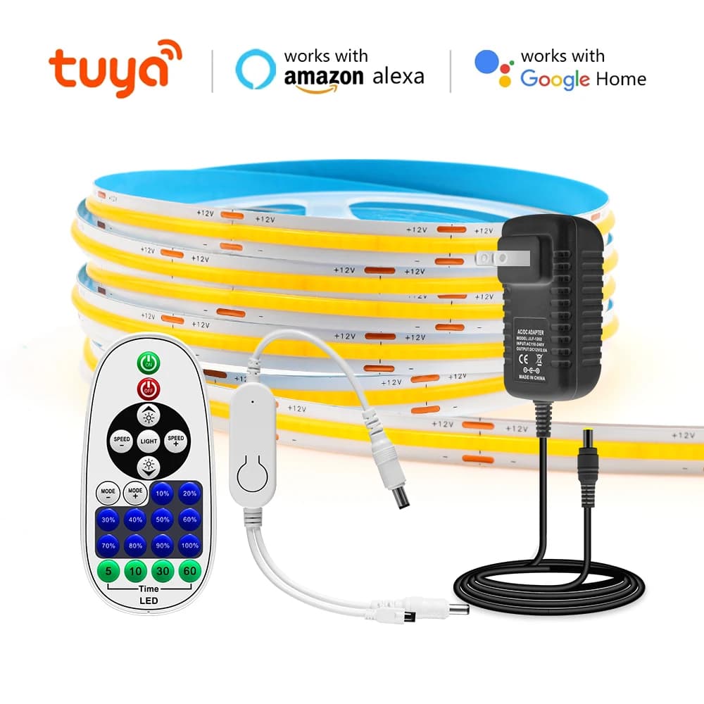 COOLO cob led strip kit+us plug