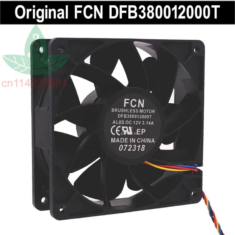 New Cooling Fan For DFB380012000T AL0S DC12V 3.14A 12CM High Air Volume Cooling Fan
