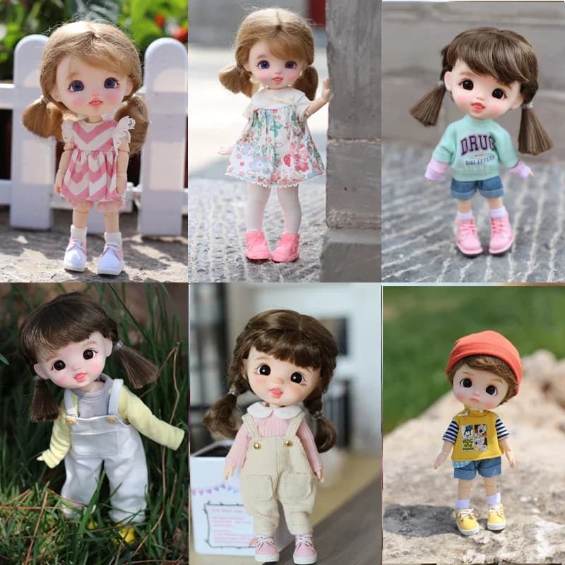 2023 STODOLL Blueberry Betty Peach Dimples Smile Egg Are Stocked with A Whole Baby Each Doll Body 1/12 1/8 bjd dolls Girls Gift