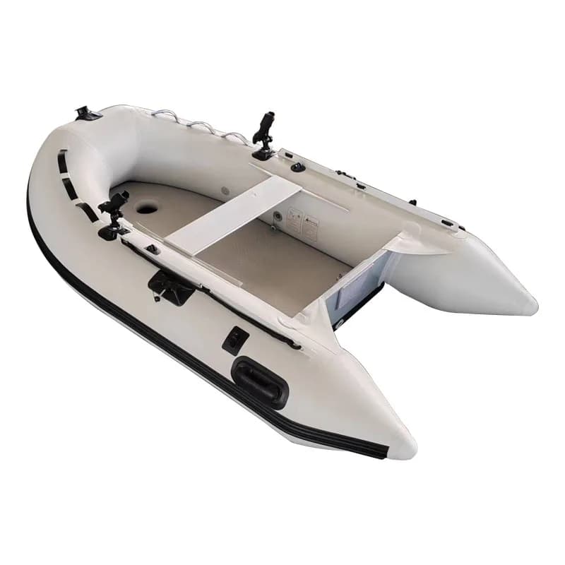 8.8ft 270cm PVC Inflatable Boat Small Rescue Dinghy For Fishing Rowing