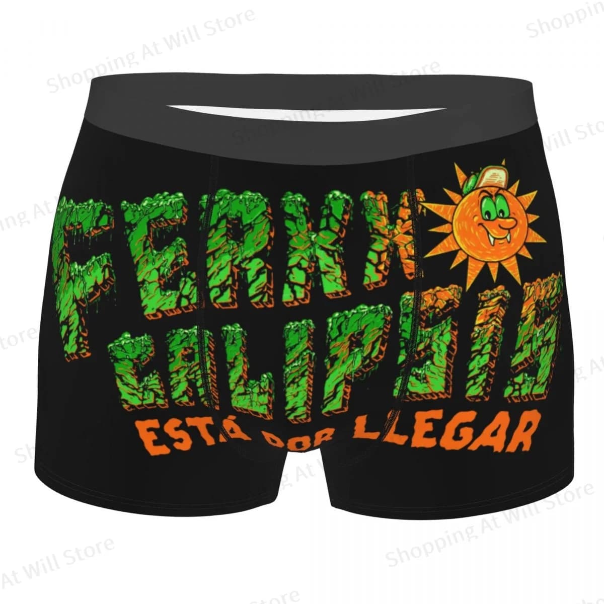 Ferxxo Ferxxocalypse Man's Printed Boxer Briefs Underpants Rapper Feid Music Album Highly Breathable High Quality Birthday Gifts