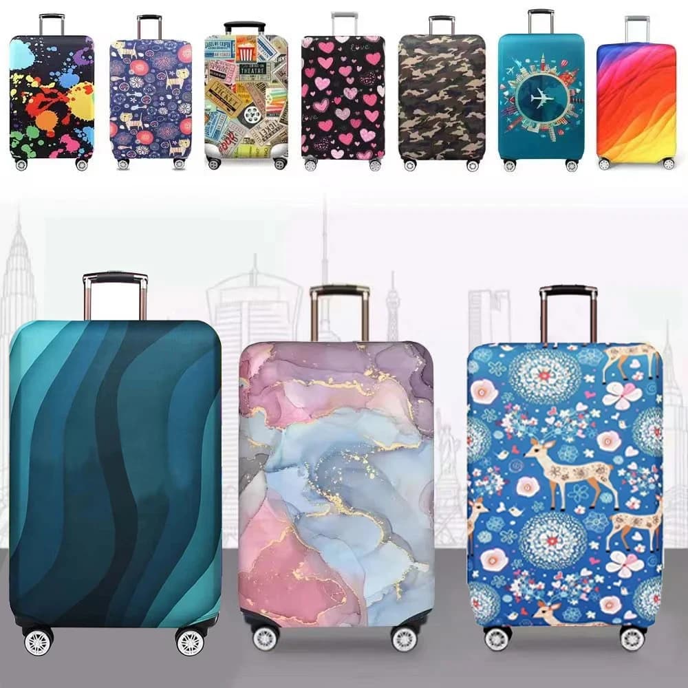 Luggage Covers Protector Travel Luggage Suitcase Protective Cover Stretch Dust Covers for Travel Accessories Luggage Supplies