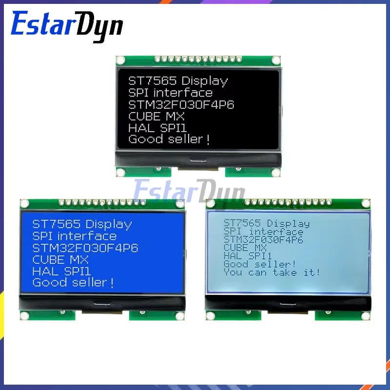 Estardyn Lcd12864 12864-06D, 12864, LCD module, COG, with Chinese font, dot matrix screen, SPI interface