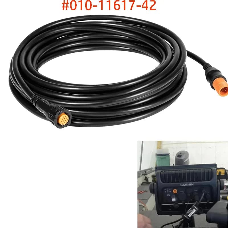 010-11617-42 Outboard Transducer Extension Cable XID Xdcr 30ft 12-Pin Compatible with Garmin 010 11617 42 Transducer Cable