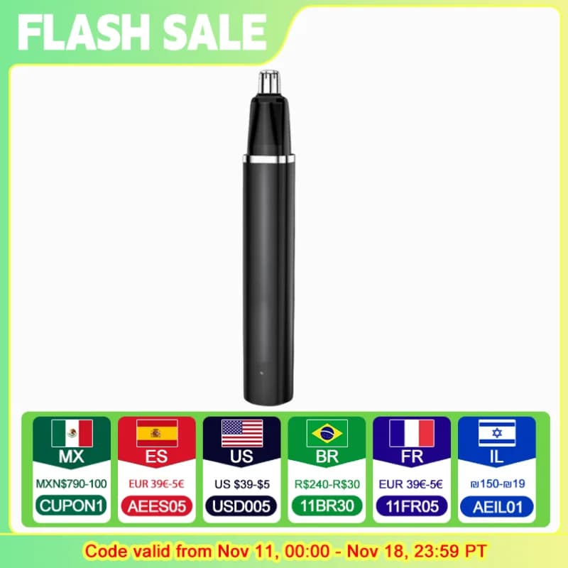 Electric Ear Nose Hair Trimmer Hair Clipper Professional Painless Brow And Hair Trimmer Hair Removal Shaver