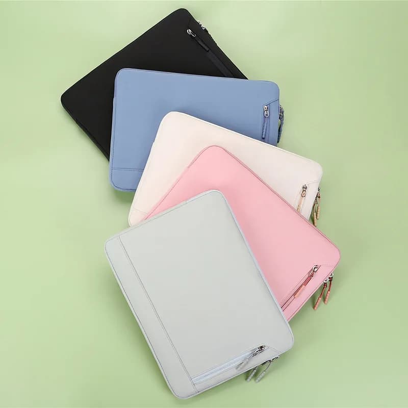Solid Color Retro Style Business Laptop Bag for MacBook Air Pro 13 15 13.3 14 15.6 Inch Notebook Simple Fashion Computer Case