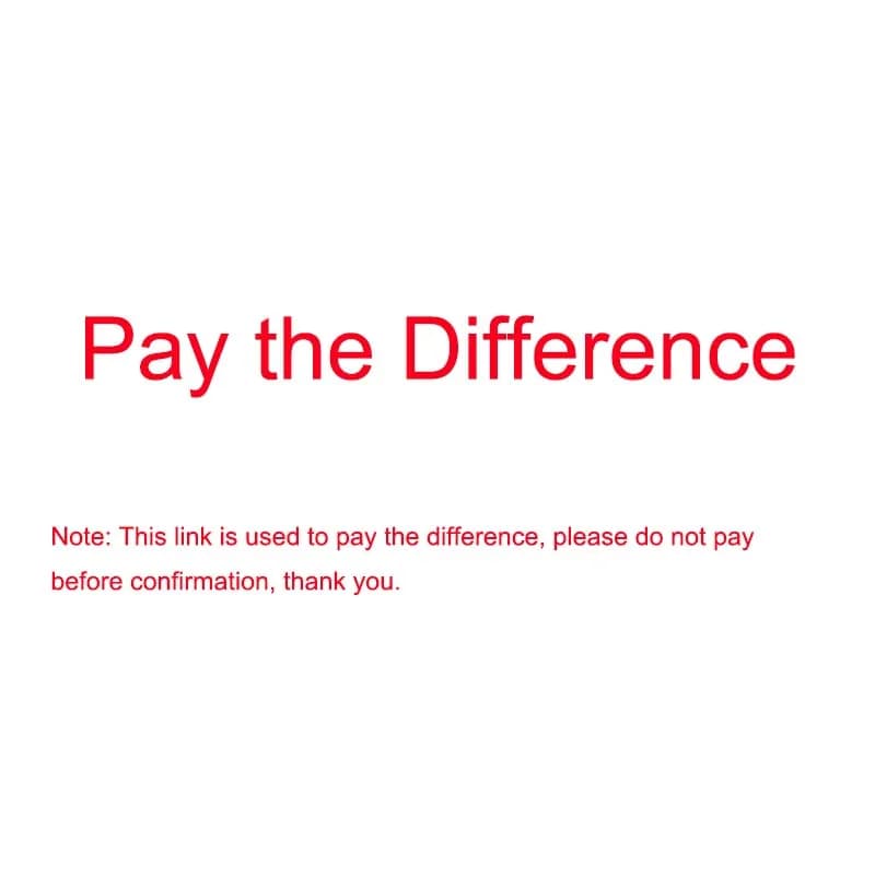 Pay the Difference in Product Price