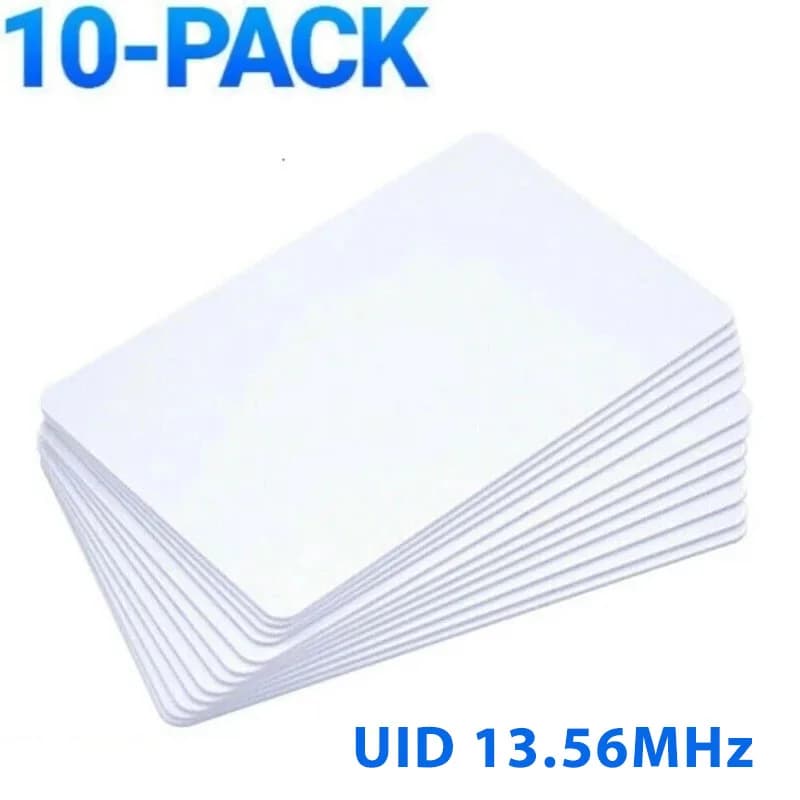 10pcs 13.56MHz UID Writable Rewritable Clone IC Smart Key Card Compatible with Classic 1K RFID for Access Control Key Tag ﻿