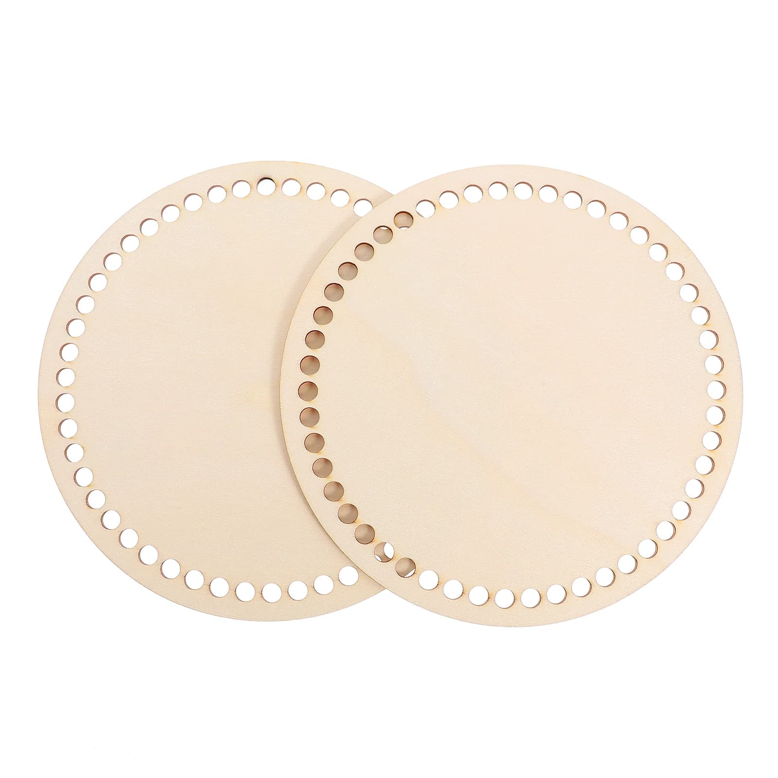 2 Pcs Handmade DIY Wood Chips Basket Weaving Bag Bases Bottom Wooden Accessories Knitting Crocheting Supply