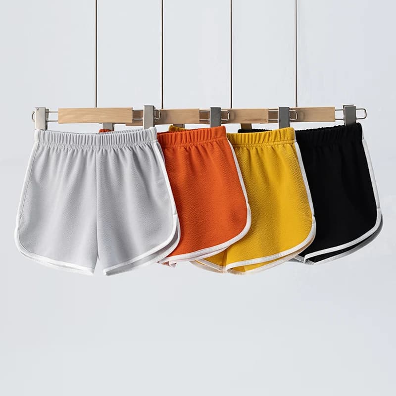 4/1 Pcs Children's Summer Solid Color Basic Small Hot Pants Boys Sports Casual Shorts Girls Fashion Joker Comfortable Beach Pant