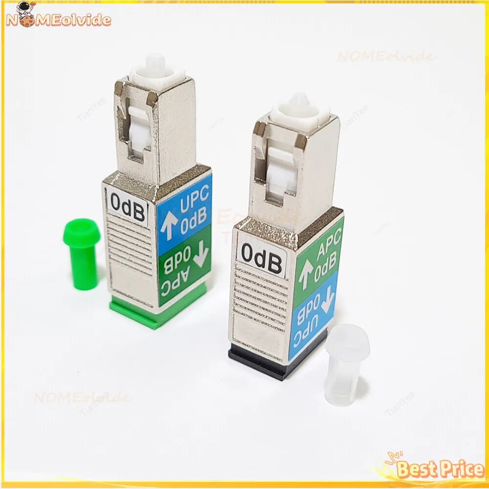 Optic Fiber Attenuator 0Db SC APC UPC Female 9/125 Single-Mode Converter Connector Optical Adapter Flange Coupler