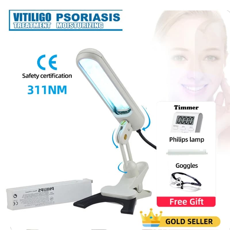 UV 311nm Ultraviolet Phototherapy Device Uses Philips Lamp UVB To Treat Vitiligo, Psoriasis, White Spots And Skin Diseases