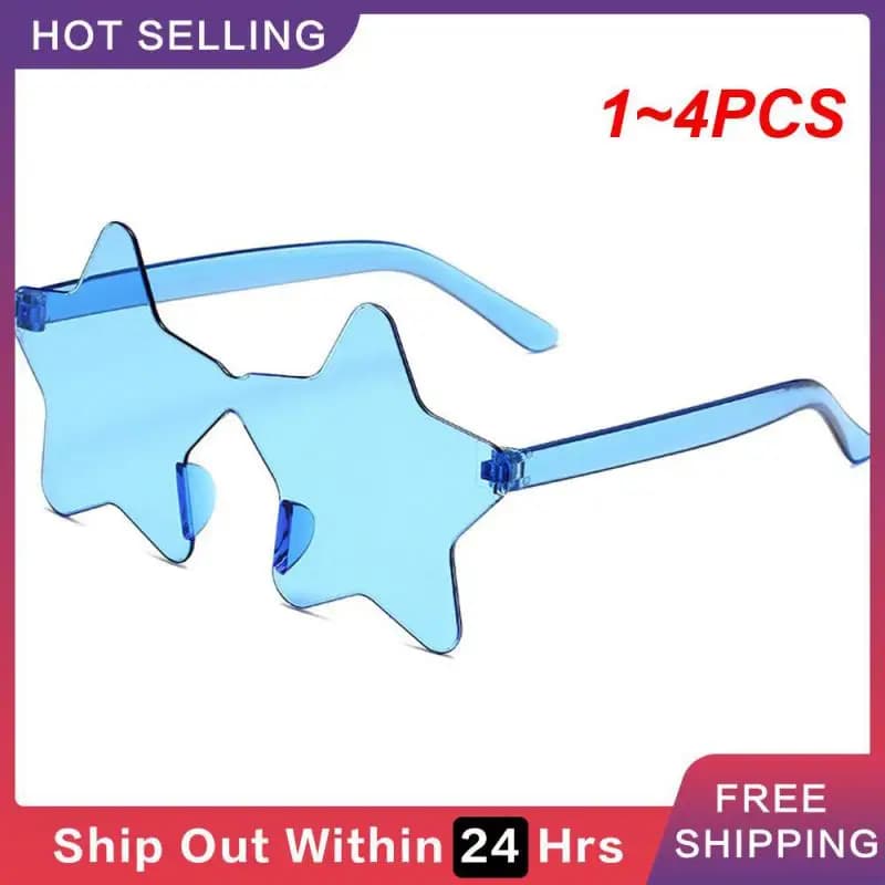 1~4PCS Cosplay Glasses Versatile Futuristic Fashion Holiday Accessories Candy Colored Glasses Holiday Glasses Popular