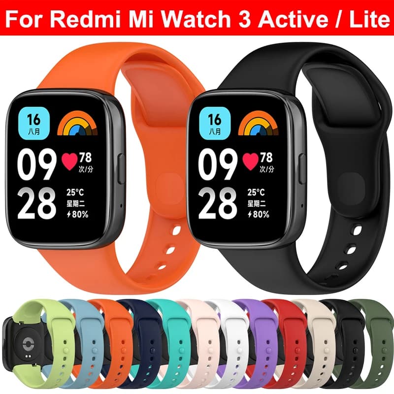 Watch Strap Bracelet For Xiaomi Redmi Watch 3 Active SmartWatch Band WristBand Mi Watch Lite3 Protective Film