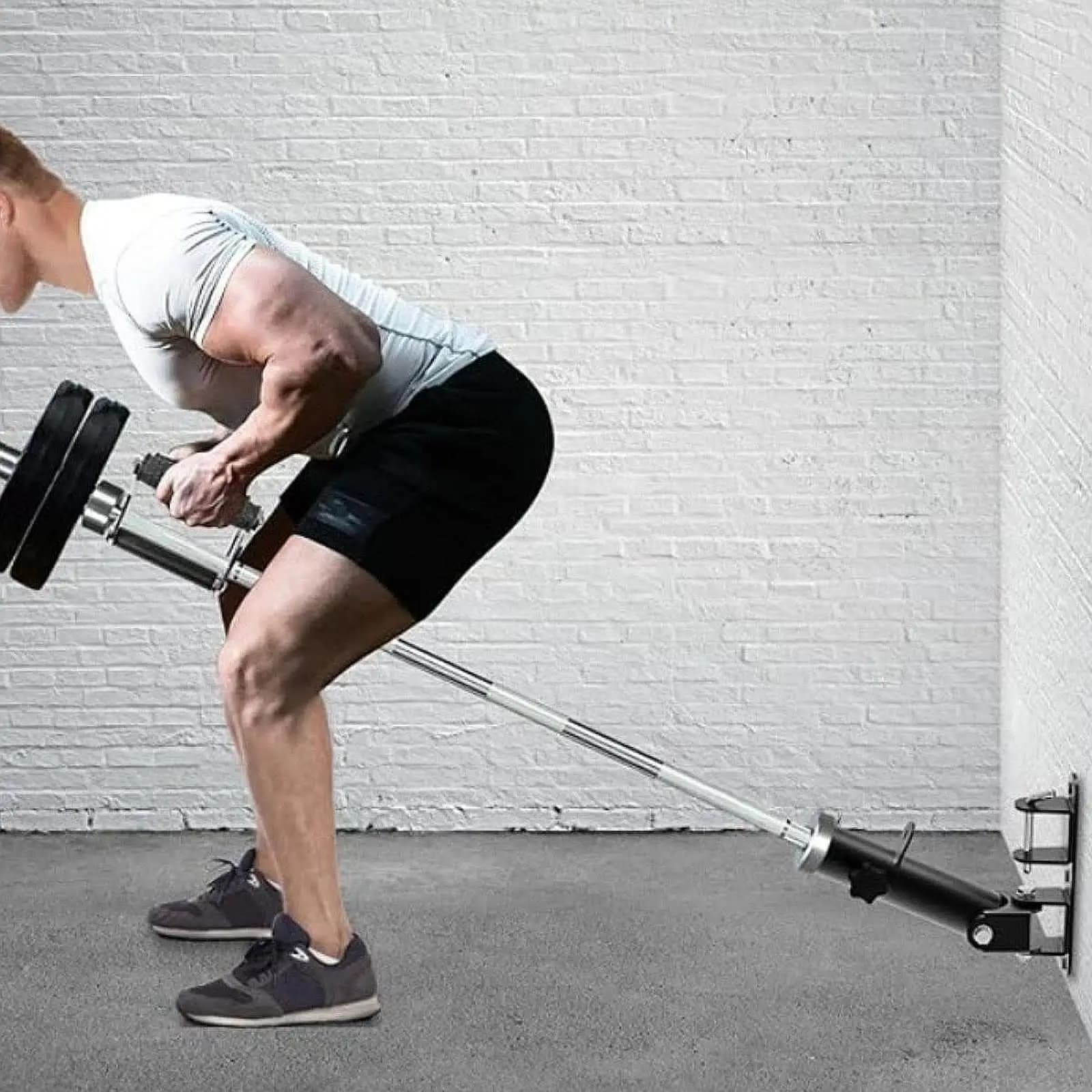 Barbell Landmine Attachment Barbell Storage Multifunction T Bar Row Handle for Shoulder Forearm Strength Tricep Home Gym Indoor