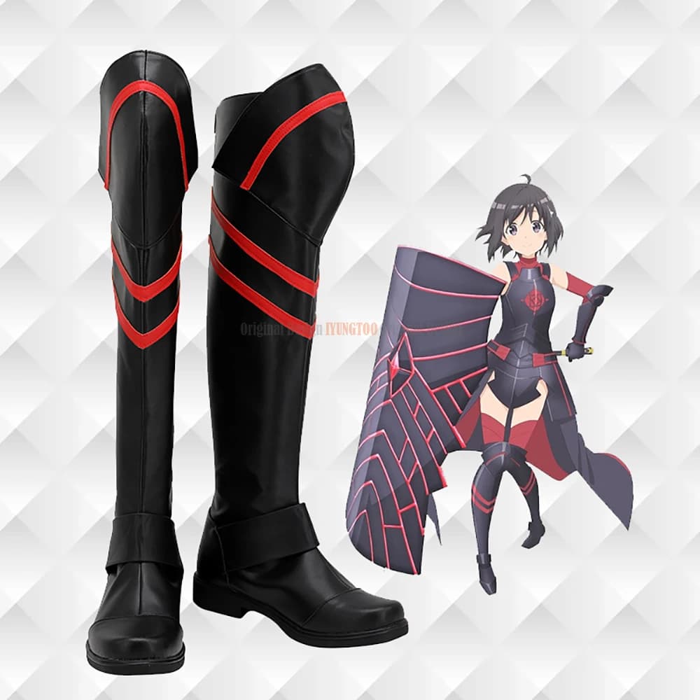 BOFURI: I Don't Want to Get Hurt, so I'll Max Out My Defense Kaede Honjou Cosplay Boots Leather Shoes Custom Made