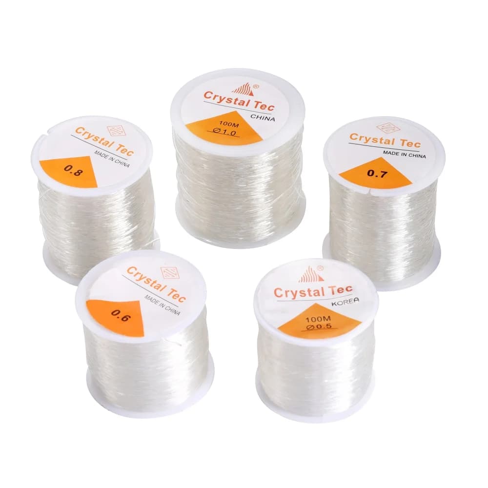 0.5-1.0mm Elastic Cord Beading Thread Stretch String Fibre Crafting Line For Jewelry Making DIY Seed Beads Pony Beads Bracelets
